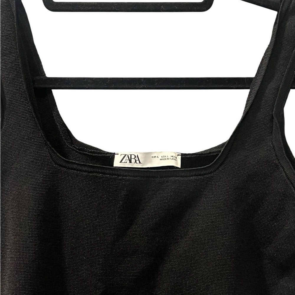 Zara Two Set Body Suit Rhinestone One Shoulder Blouse Size Large Women’s - Picture 3 of 12